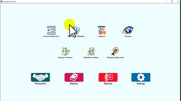 Cheque Printing Software ChequePulse_Application Settings