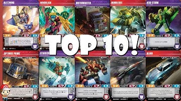 Top 10 Transformers TCG Characters (Wave 2)