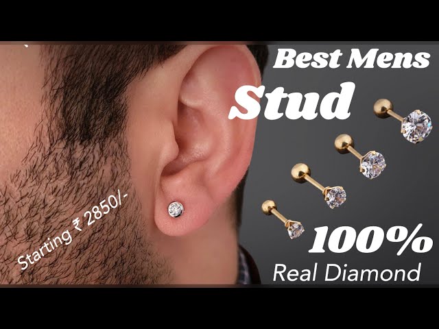 Boys Stud Earring Yellow Gold - Get Best Price from Manufacturers &  Suppliers in India