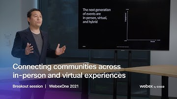 Connecting communities across in-person and virtual experiences    |   WebexOne 2021