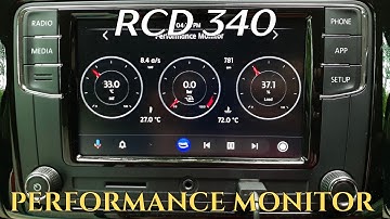 Polo 6R - RCD340 Android Auto - Performance Monitor with OBD2AA