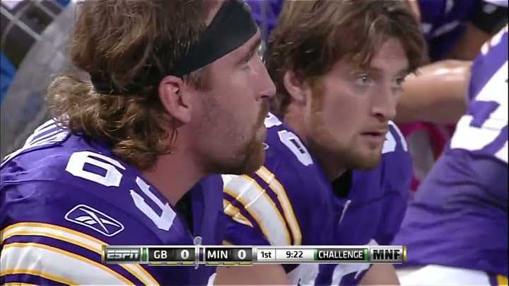 Green Bay Packers @ Minnesota Vikings - WEEK 4 (10/04-2009)