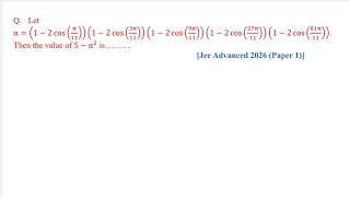 Jee advanced 2026 Paper 1 NAT Question | jee mains and advanced