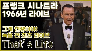 [한글번역] 프랭크 시나트라 - That's Life (Live At A Man and His Music - Part II, NBC, 1966)