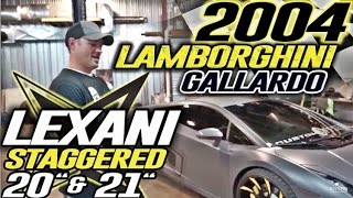 Spotlight - 2004 Lamborghini Gallardo, Staggered Lexani Set up