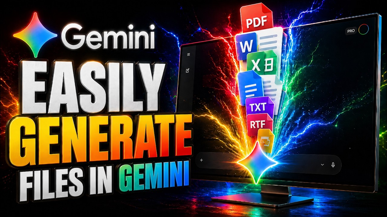 Gemini's New File Generation Feature Changes Everything - YouTube