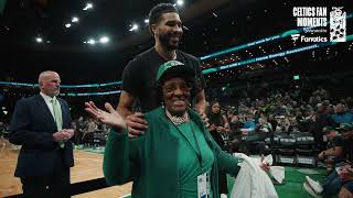 Jayson Tatum Surprises 92-Year-Old Celtics Fan With Courtside Seats