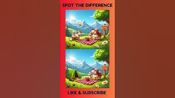 Only Sharp Eyes Can Find the Difference! 👁️ #shortsvideo  #findthedifference #fungamesshorts #puzzle