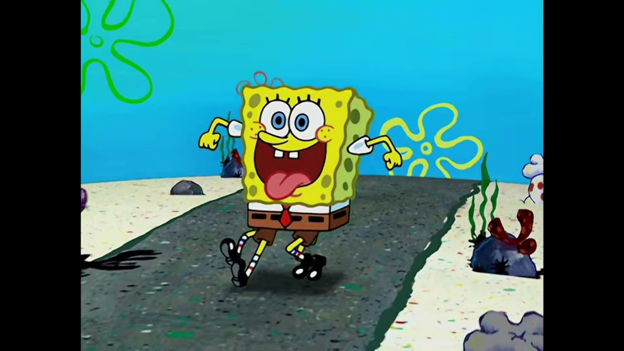 Spongebob Walking To Work