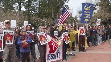 UC Berkeley faculty hold demonstration against Trump