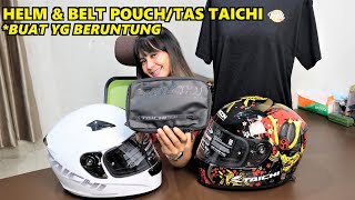 2 Helm & Belt Pouch Taichi (RSB280) + T-Shirt Keren, buat yang beruntung *s/d Minggu 21 Maret 2021