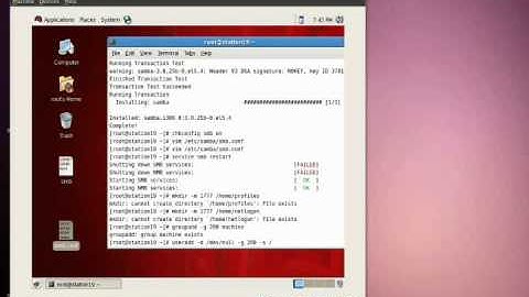 Configuration of samba as a PDC