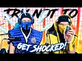 Scorpion and Sub-Zero Try not to get Shocked! | MK11 PARODY!