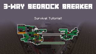 How to Build the Best Bedrock Breaker in Minecraft! (~3,600/hour)