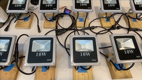 Testing the Specs of 10W RGB Floods