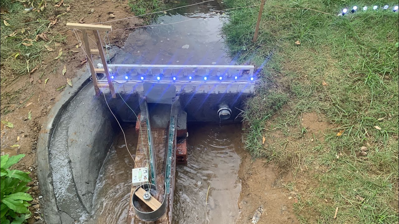 Mini Dam Model Mini hydroelectric dam design - YouTube