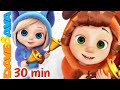 ❄️ Ten Little Snowflakes and More Christmas Songs | Nursery Rhymes by Dave and Ava ❄️