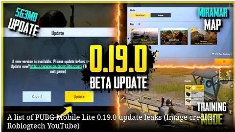 Pubg lite new 0.19.0 beta update is coming. New features like Miramar map, vector character and etc.