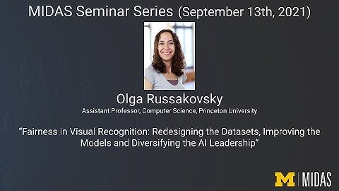 MIDAS Seminar Series and CSE Co-Present: Olga Russakovsky, Princeton University