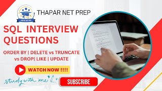 SQL Basic Interview Questions | ORDER BY | DELETE vs TRUNCATE vs DROP| LIKE | UPDATE | Easy SQL