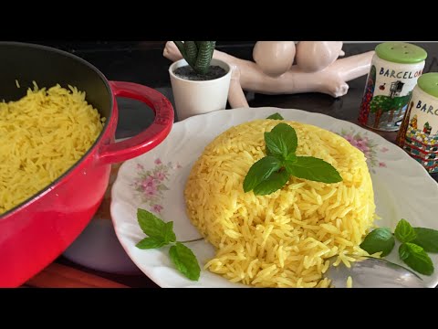 BASMATİ PİLAVI NASIL YAPILIR?/ZERDEÇALLI BASMATİ PİRİNÇ PİLAVI ~YEMEK ADASI