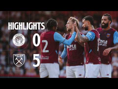 Stevenage 0-5 West Ham | Pre-Season Friendly Extended Highlights — football highlights