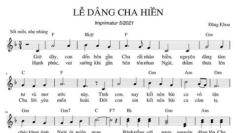 Lễ Dâng Cha Hiền |St: Đăng Khoa| Ca Đoàn Thiên  Ca | Dâng Lễ