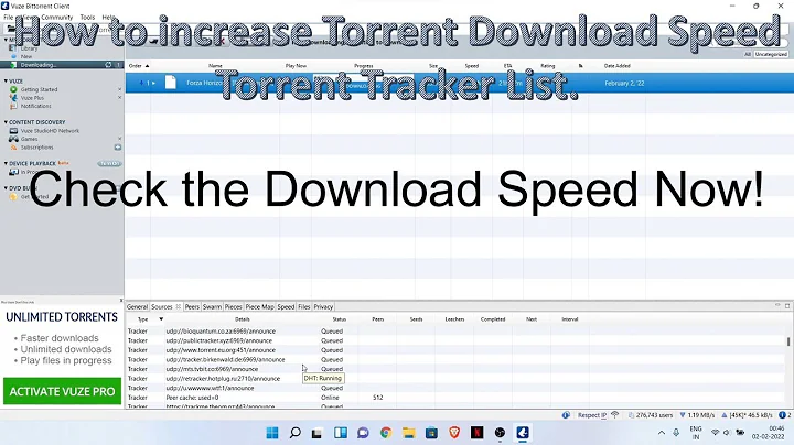 How to increase Torrent Download Speed | Updated Torrent Tracker List. #torrent