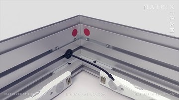 Caisson lumineux Profil 120 LightBox Mural  - Led BIPS 220V (Matrix frame France)