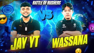 Mr.Jay  vs Wassana 👿 | Battle of Rushers 💀🔥 | Garena Free Fire Max