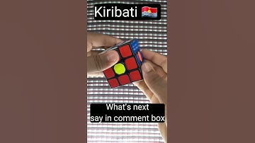 WORLDS 🌎 EASIEST METHOD TO MAKE KIRIBATI 🇰🇮 ON RUBIK