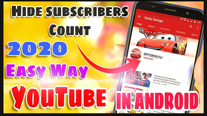 How to HIDE SUBSCRIBER on Youtube | Step-by-Step Tutorial on MOBILE (Android or iPhone) | SPYDER TV