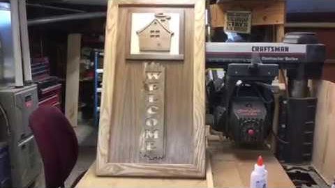 A welcome sign scroll saw project by Bob Lee’s Woodshop