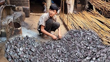 Production process of hexagon Nut Bolt | Hex Nut Manufacturing