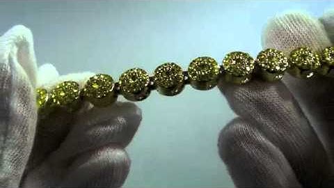 Lemonade Iced Out Cluster Chain