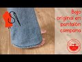 Bajo original en pantalones acampanados arreglos de costura