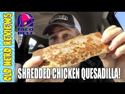 NEW VALUE MENU ITEM! Taco Bell Shredded Chicken Quesadilla Melt REVIEW 🌮🔔🐔