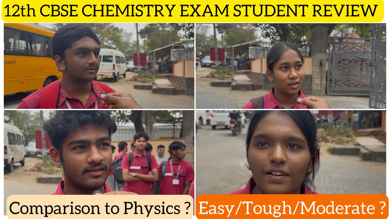 12th CBSE Chemistry Exam Students Review |Easy/Tough/Moderate|CBSE Board Exam 2026| Dineshprabhu 