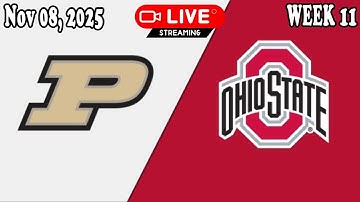 Ohio State vs. Purdue LIVE | NCAAF Nov 08, 2025 | College Football Week 11 LIVE