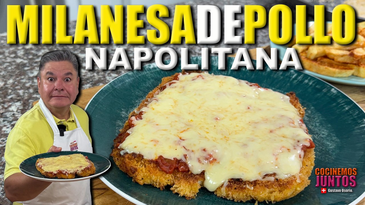 Como hacer una MILANESA DE POLLO NAPOLITANA | Con Papas Fritas PERFECTAS 👨🏻‍🍳😍💯