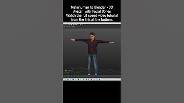 Makehuman to Blender - 3D Avatar  with Facial Bones - Tutorial #blender #makehuman #facial #tutorial