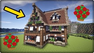 マインクラフト 家を建築してみる 洋風な家の作り方 Youtube