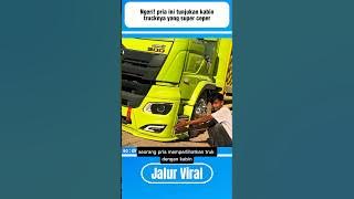 Ngeri! pria ini tunjukan kabin trucknya yang super ceper#shorts