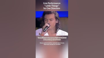 Thumbnail of One Direction - Little Things live performance #lirik #terjemahan