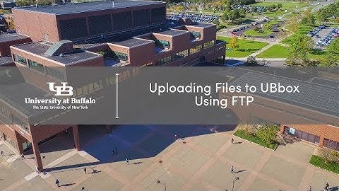 Uploading files to UBbox using FTP