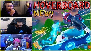 Most *INSANE* DriftBoard SNIPES EVER! || Streamers First Time Using (Fortnite BR)