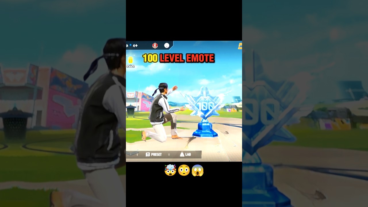 100 LEVEL EMOTE? 😈☠️ 