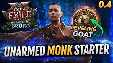 [PoE 2] HOLLOW Palm MONK - 0.4 League Starter Build for Leveling Unarmed Invoker - Path of Exile 2