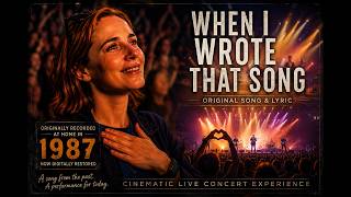 When I wrote that song- Kind of live