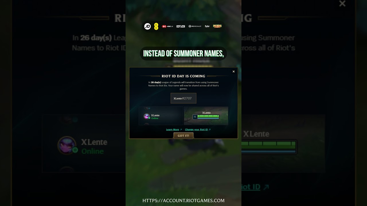 Explaining the Transition to Riot IDs from Summoner Names